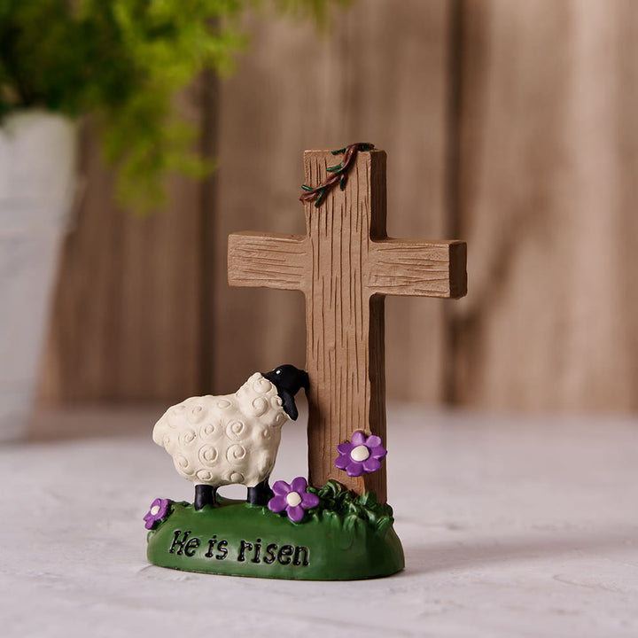 Christianartworkshop Er ist auferstanden, der Herr ist mein Hirte, süßes kleines Schaf, Schreibtisch-Ornament