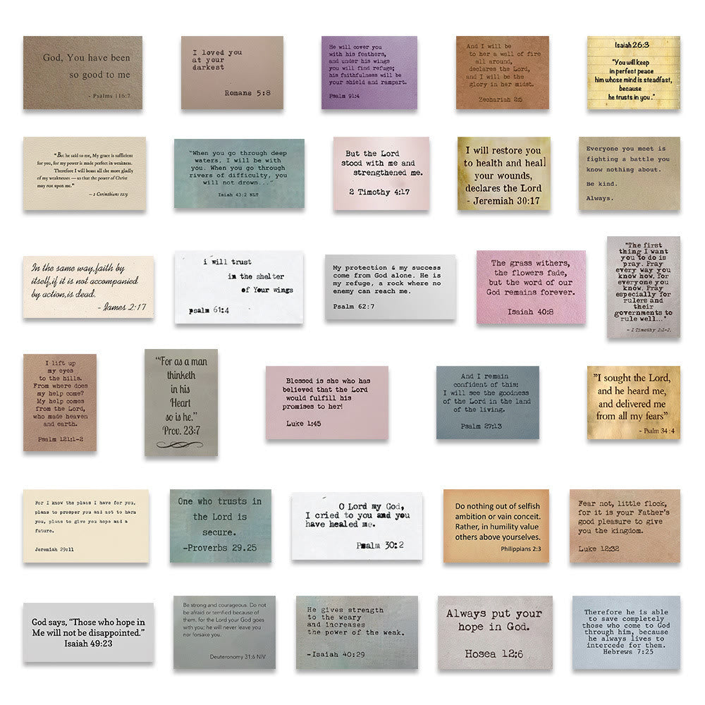 Christianartworkshop Klassische religiöse Bibelverse inspirierende Zitate Glaubensaufkleber - image 7