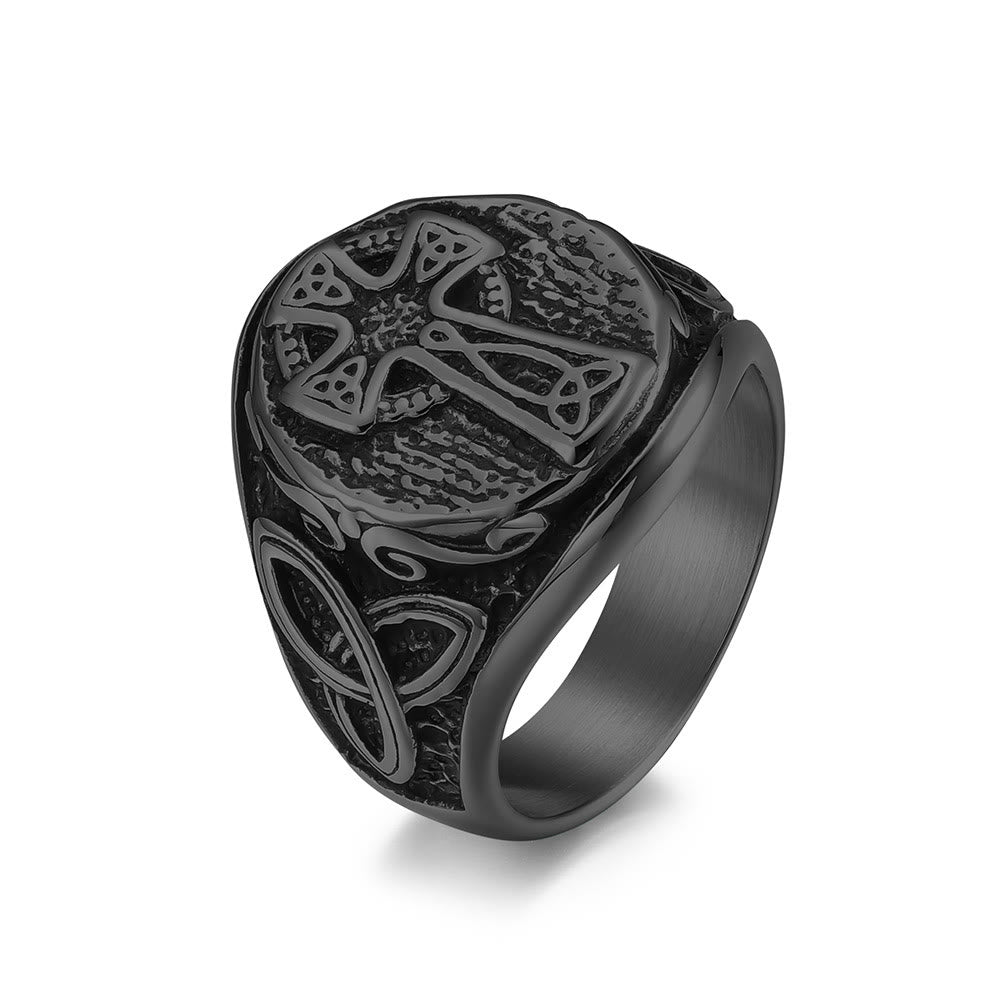 Christianartworkshop Ring mit keltischem Kreuz des ewigen Glaubens – Ein Symbol zeitloser Hingabe - image 5