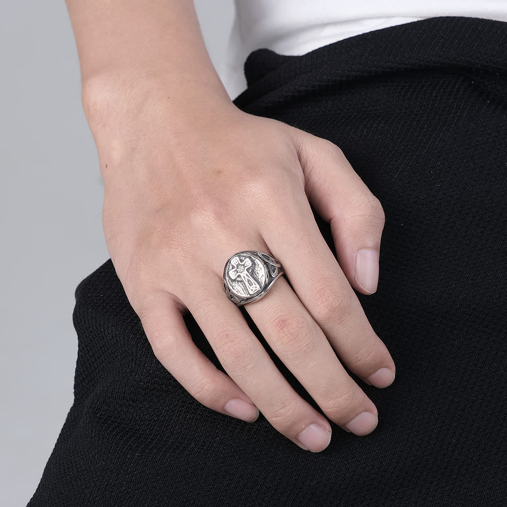 Christianartworkshop Ring mit keltischem Kreuz des ewigen Glaubens – Ein Symbol zeitloser Hingabe - image 3