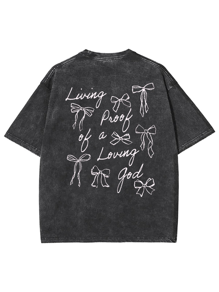 Christianartworkshop Lebender Beweis eines liebenden Gottes Unisex gewaschenes T-Shirt
