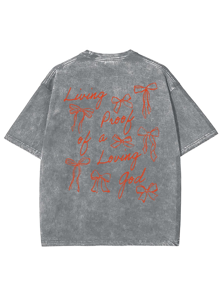 Christianartworkshop Lebender Beweis eines liebenden Gottes Unisex gewaschenes T-Shirt