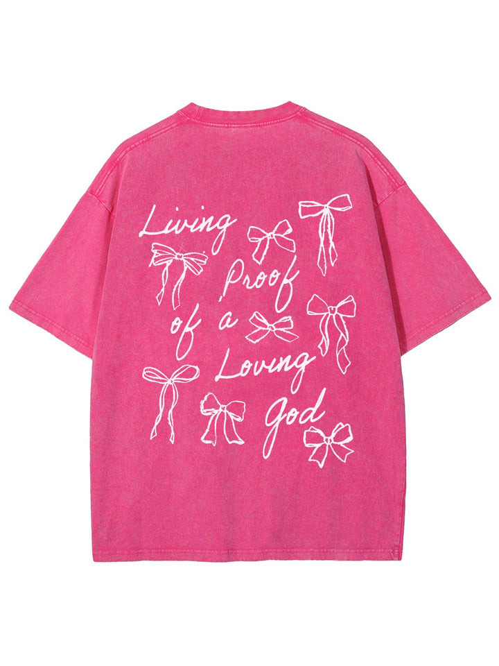 Christianartworkshop Lebender Beweis eines liebenden Gottes Unisex gewaschenes T-Shirt