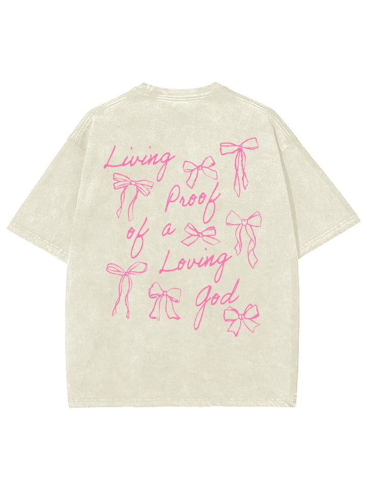 Christianartworkshop Lebender Beweis eines liebenden Gottes Unisex gewaschenes T-Shirt