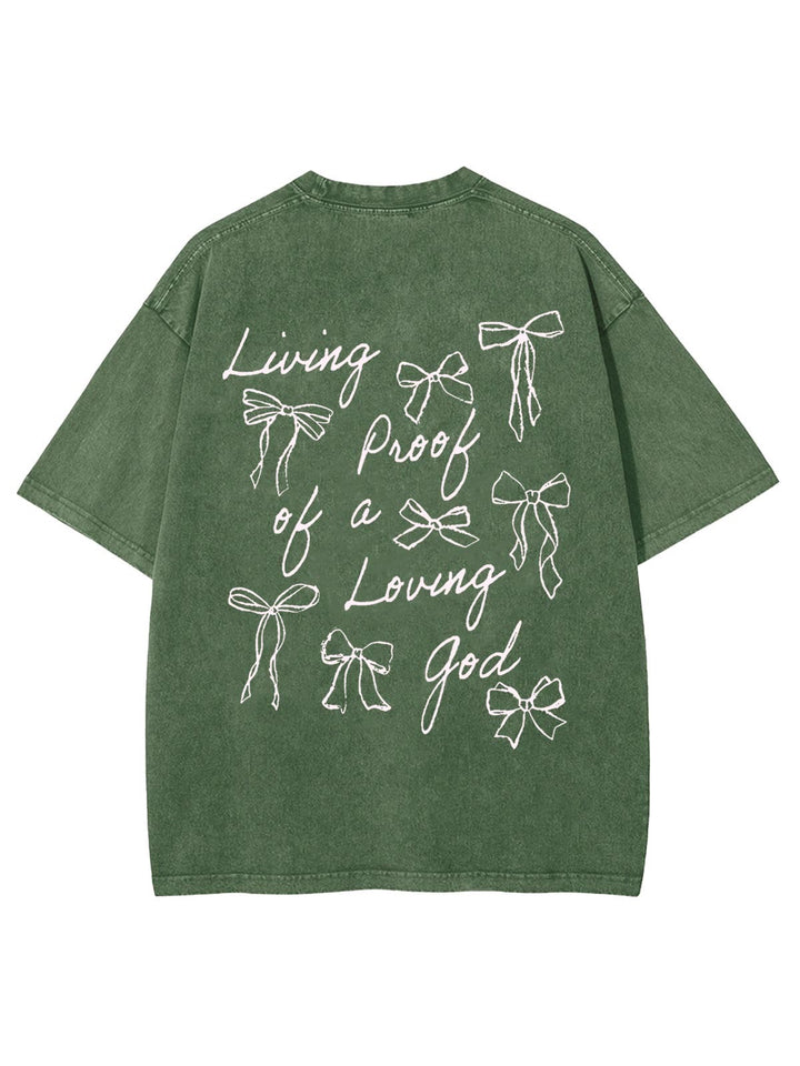 Christianartworkshop Lebender Beweis eines liebenden Gottes Unisex gewaschenes T-Shirt