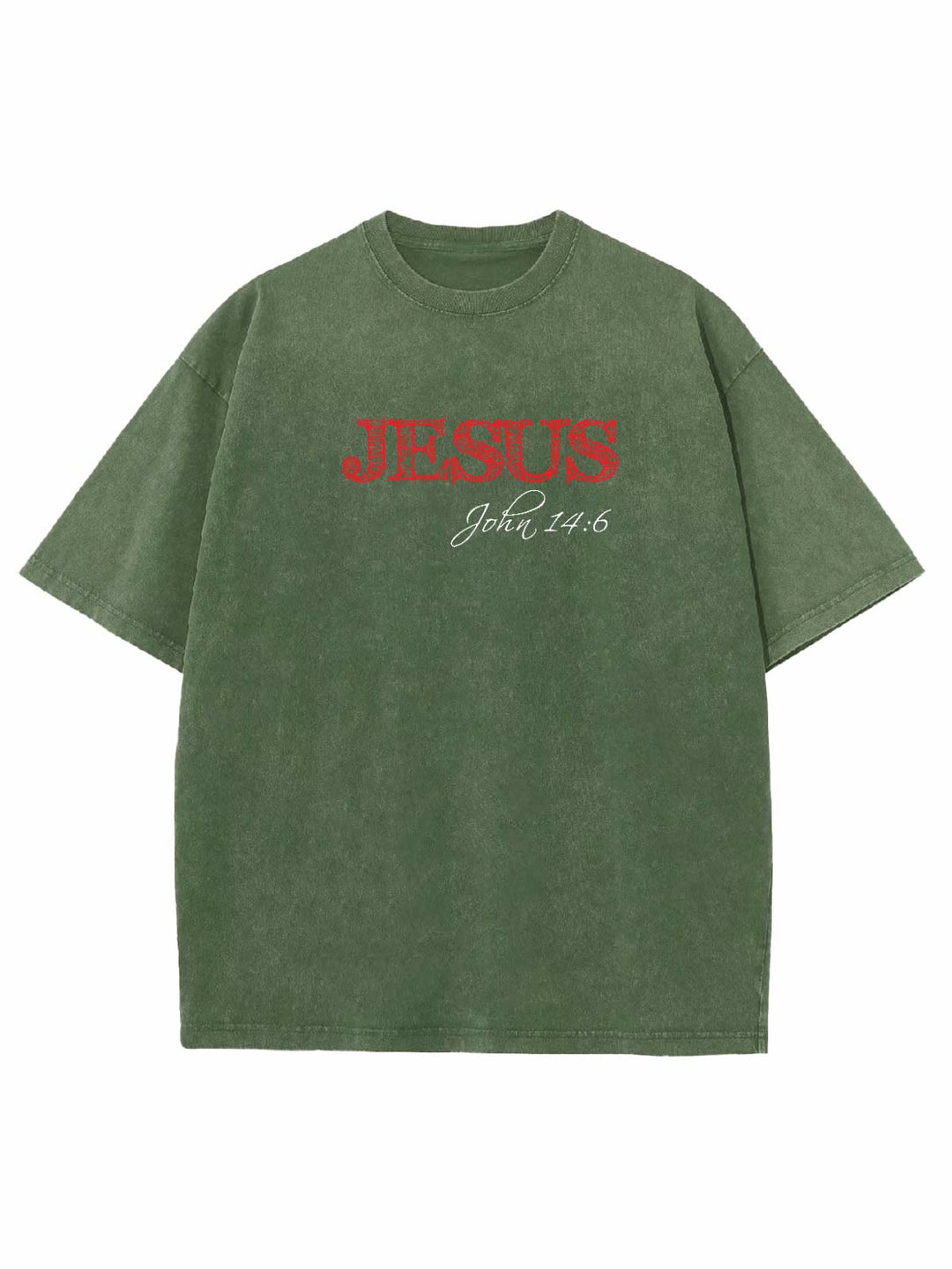 Christianartworkshop Wahrheit ist Jesus ist Wahrheit Unisex gewaschenes T-Shirt