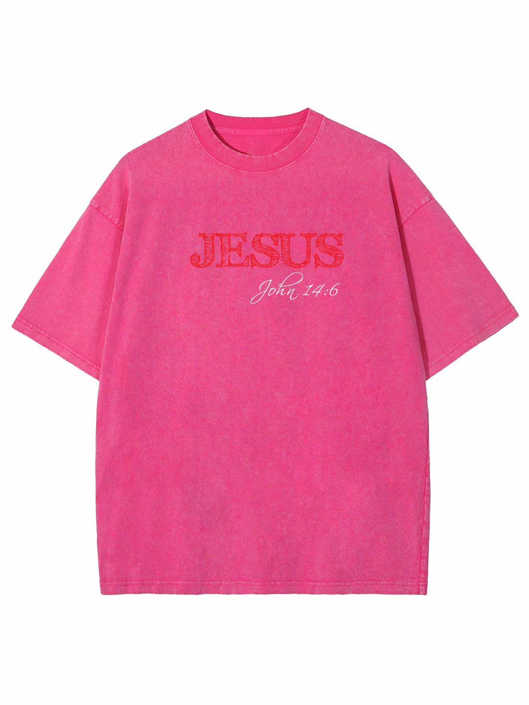 Christianartworkshop Wahrheit ist Jesus ist Wahrheit Unisex gewaschenes T-Shirt