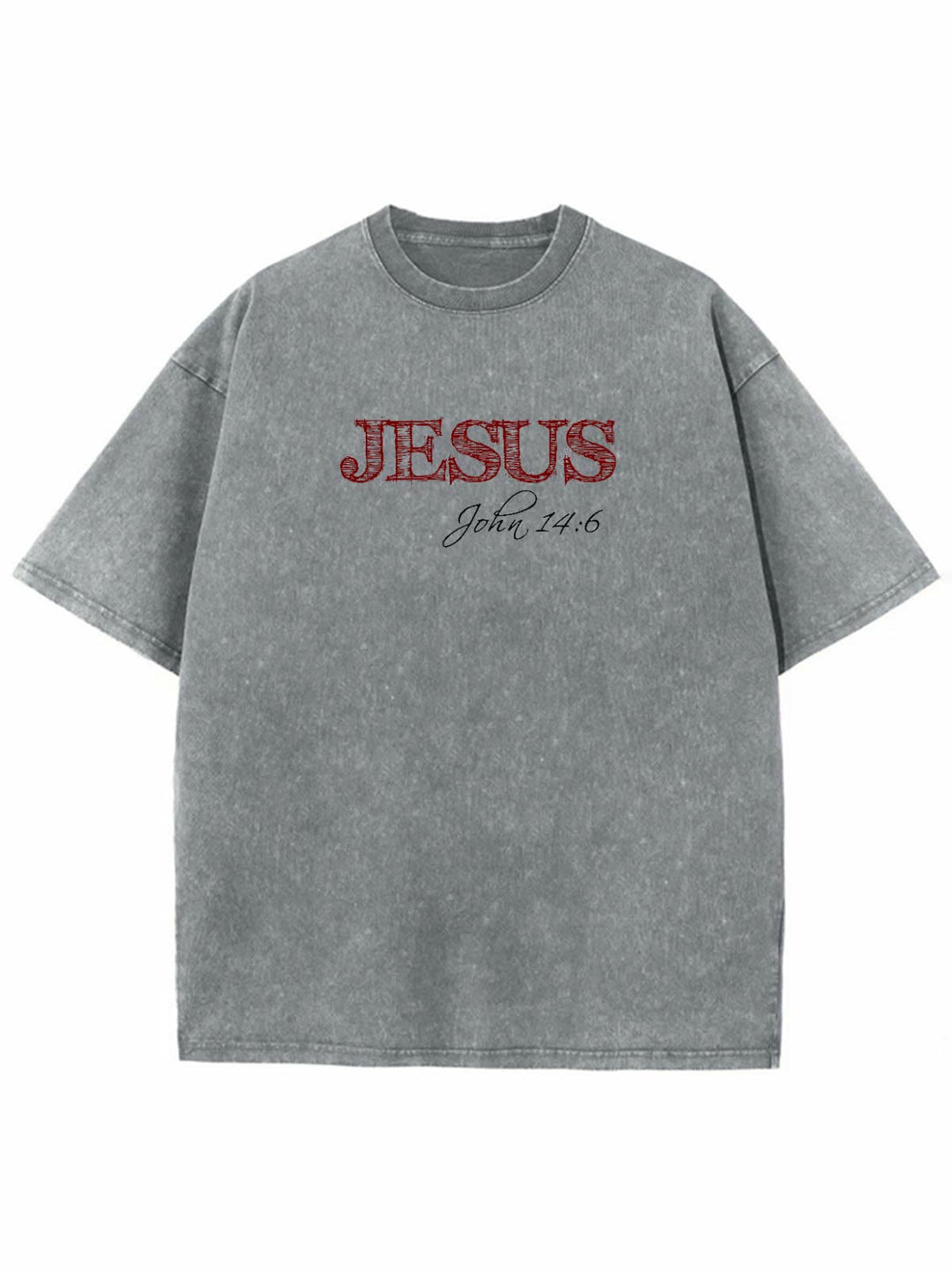 Christianartworkshop Wahrheit ist Jesus ist Wahrheit Unisex gewaschenes T-Shirt