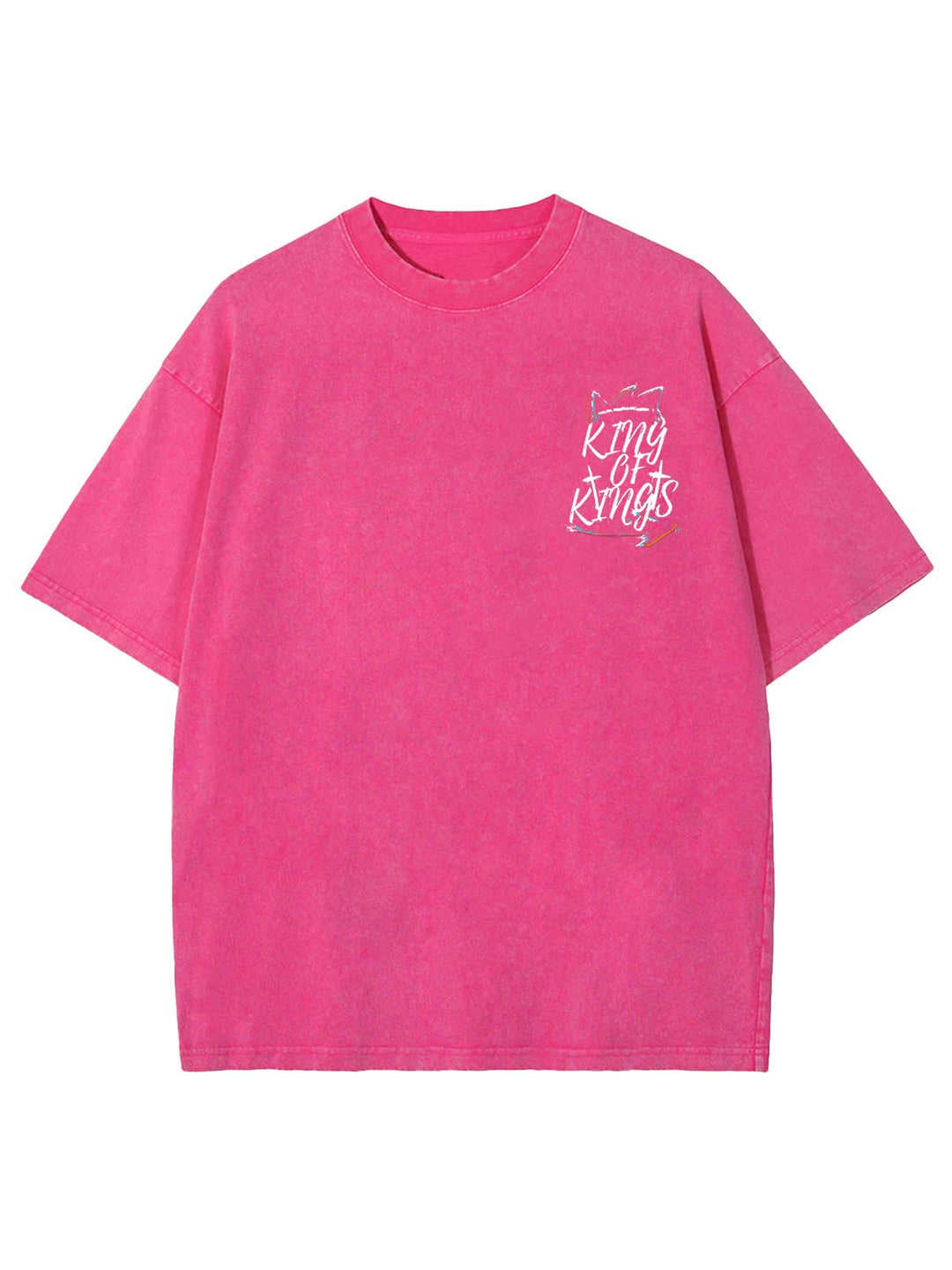 Christianartworkshop King Of Kings Unisex Washed T-Shirt - image 7