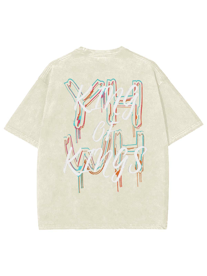 Christianartworkshop – König der Könige – Unisex-T-Shirt mit gewaschenem Design