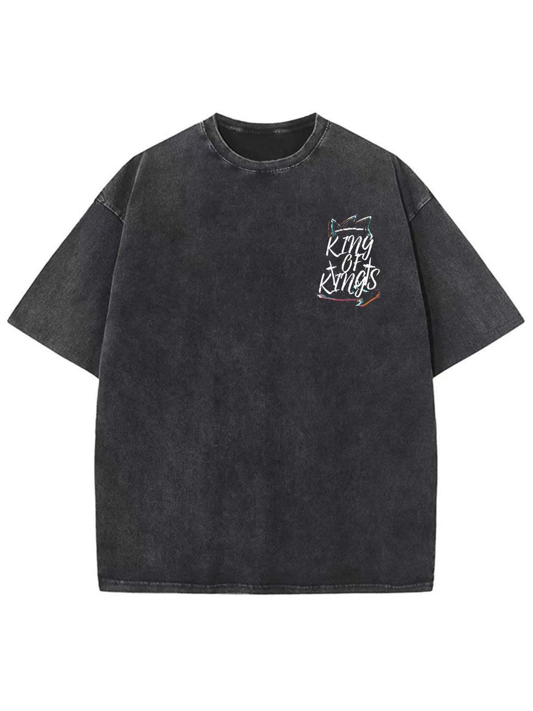 Christianartworkshop King Of Kings Unisex Washed T-Shirt - image 3