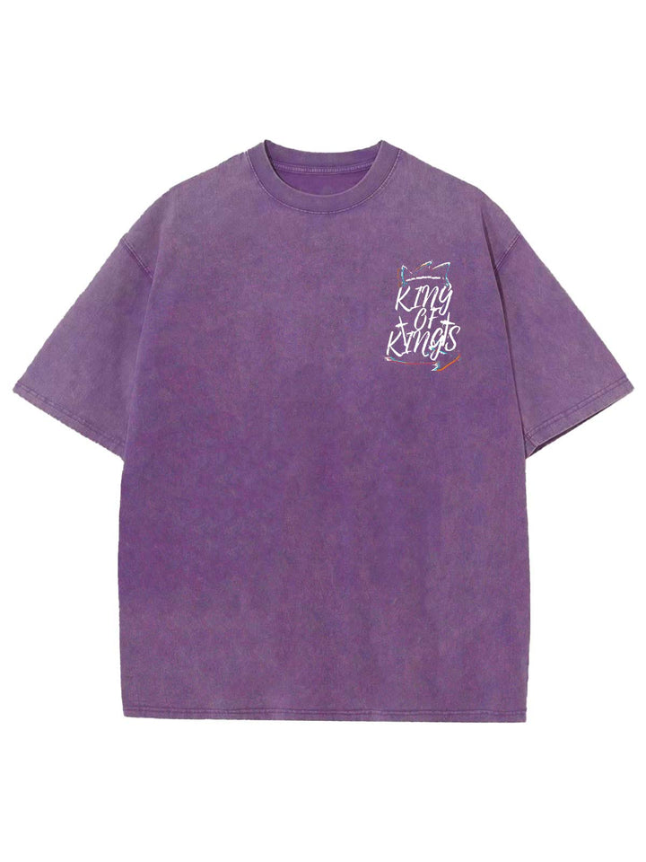 Christianartworkshop King Of Kings Unisex Washed T-Shirt - image 9