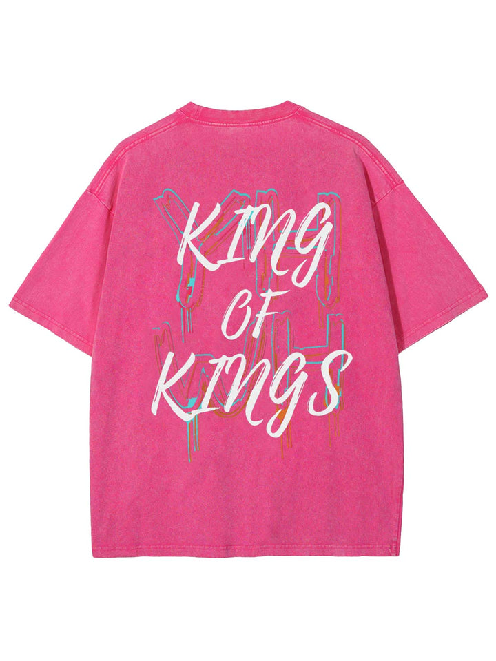 Christianartworkshop – König der Könige – Unisex-T-Shirt mit gewaschenem Design