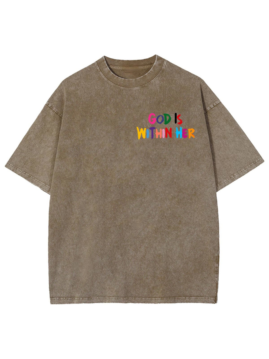 Christianartworkshop Gott ist in ihr, sie wird nicht fallen Unisex-T-Shirt (vorgewaschen) - image 14