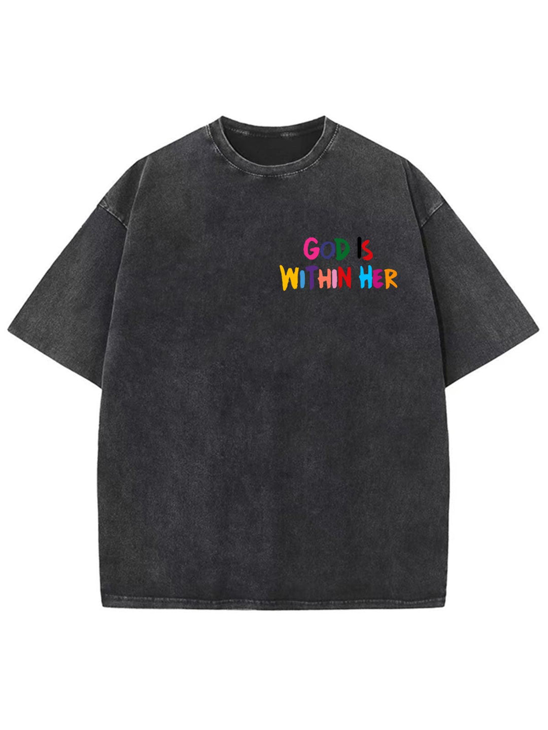 Christianartworkshop Gott ist in ihr, sie wird nicht fallen Unisex-T-Shirt (vorgewaschen) - image 6