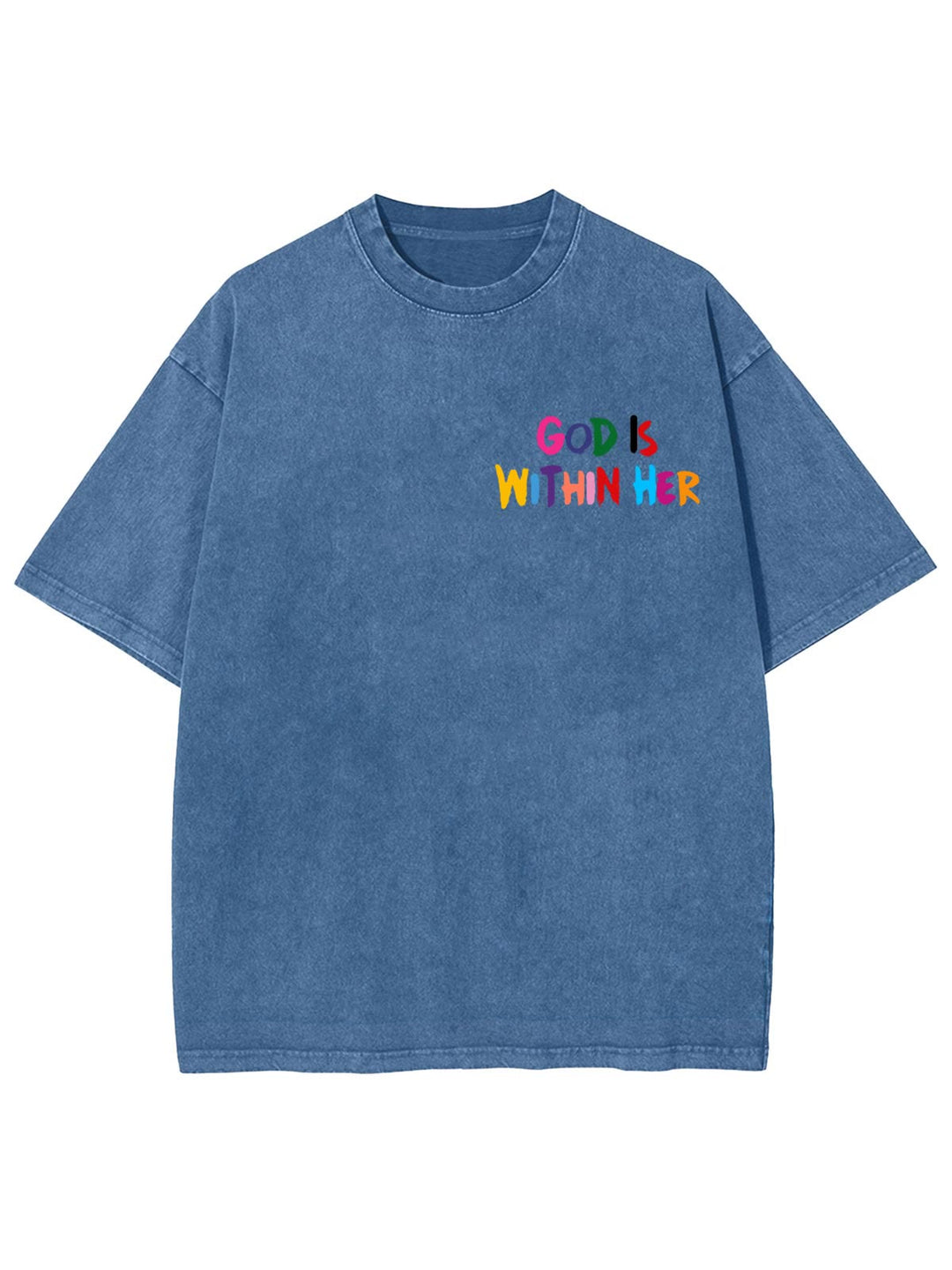 Christianartworkshop Gott ist in ihr, sie wird nicht fallen Unisex-T-Shirt (vorgewaschen) - image 8