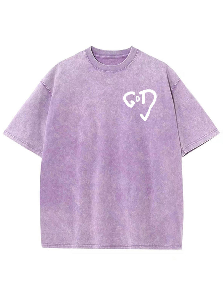 Christianartworkshop Unisex-T-Shirt mit Gottherz-Print
