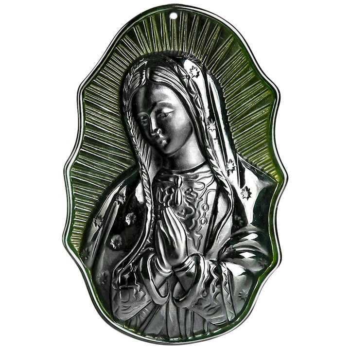 Christianartworkshop Halskette „Unsere Liebe Frau von Guadalupe“ aus Hetian-Schwarzjade – ein Symbol heiliger Hingabe