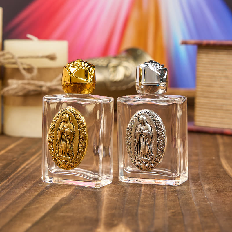 Christianartworkshop – Exklusiv gefertigte Weihwasserflasche „Unsere Liebe Frau von Guadalupe“ – ein Gefäß des Segens und des Schutzes - image 3