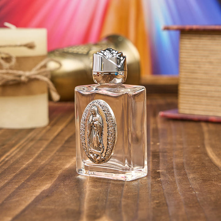 Christianartworkshop – Exklusiv gefertigte Weihwasserflasche „Unsere Liebe Frau von Guadalupe“ – ein Gefäß des Segens und des Schutzes - image 4