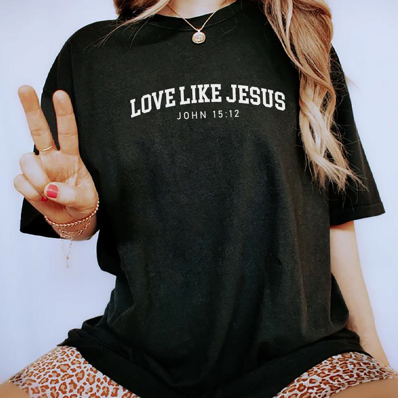 Christianartworkshop „Liebe wie Jesus“-T-Shirt - Schwarz - 2XL - image 0