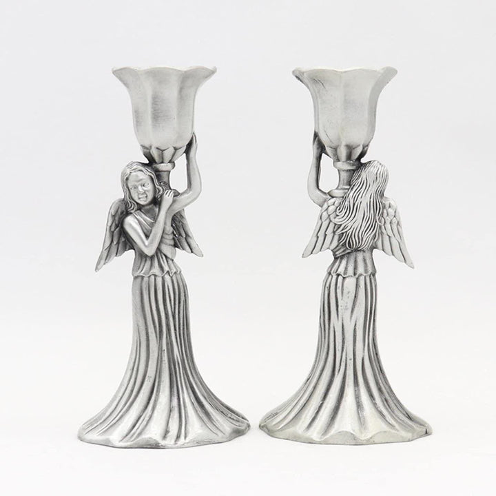 Christianartworkshop Exquisite Kerzenhalter mit Engelmotiven – Himmlische Eleganz für Ihr Zuhause