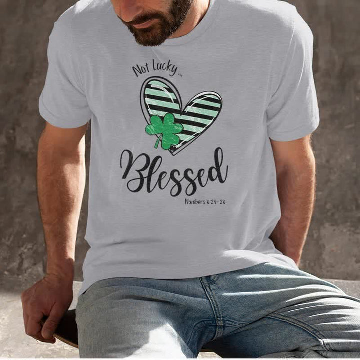 Christianartworkshop T-Shirt mit Aufschrift „Blessed Beyond the Luck of the Irish Faith“