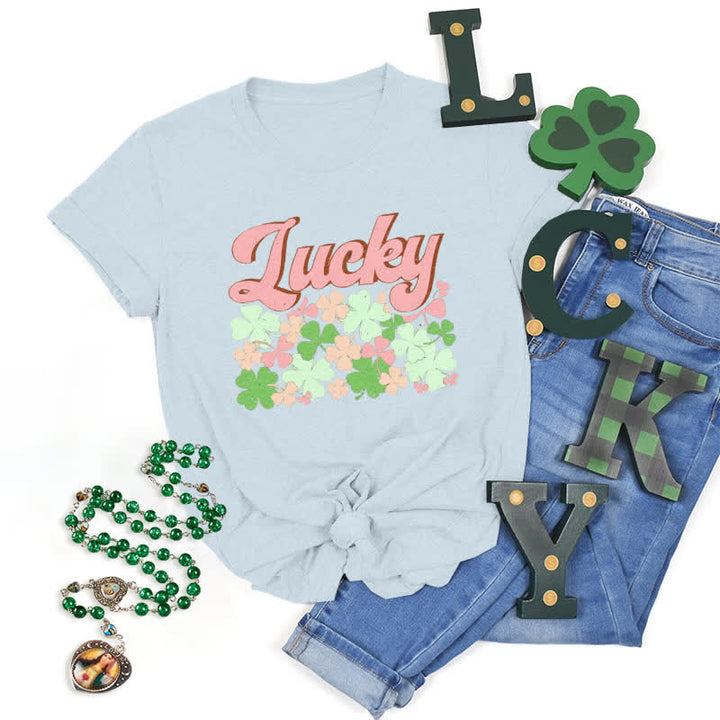 Christianartworkshop Umarme das Glück der Iren – Glaubensinspiriertes T-Shirt - Blau - 2XL - image 2