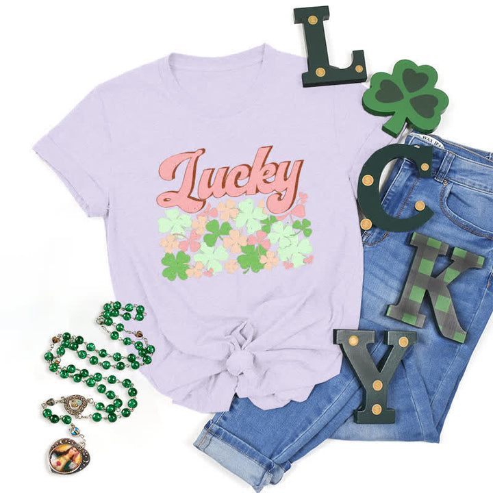 Christianartworkshop Umarme das Glück der Iren – Glaubensinspiriertes T-Shirt - Lila - 2XL - image 22