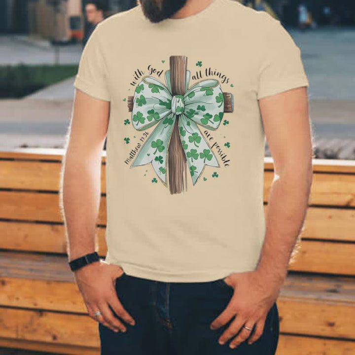 Christianartworkshop Glaube und Glück in Harmonie Glaube-inspiriertes T-Shirt