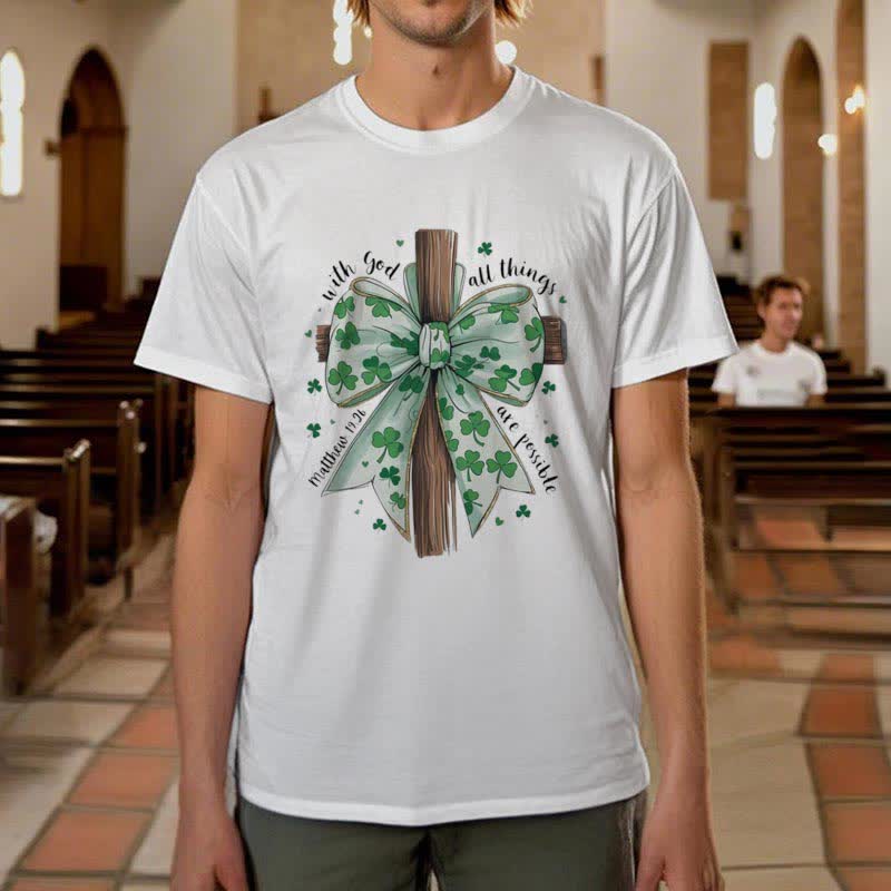 Christianartworkshop Glaube und Glück in Harmonie Glaube-inspiriertes T-Shirt - image 6