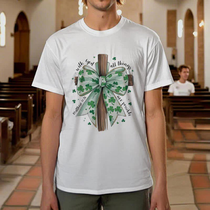 Christianartworkshop Glaube und Glück in Harmonie Glaube-inspiriertes T-Shirt - image 6