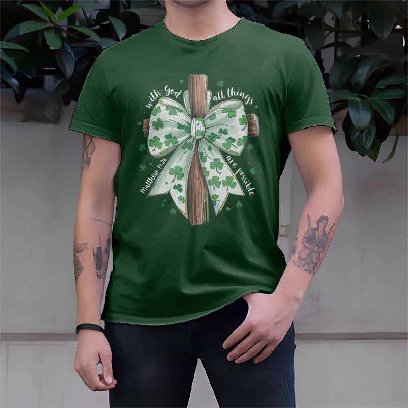 Christianartworkshop Glaube und Glück in Harmonie Glaube-inspiriertes T-Shirt - image 16