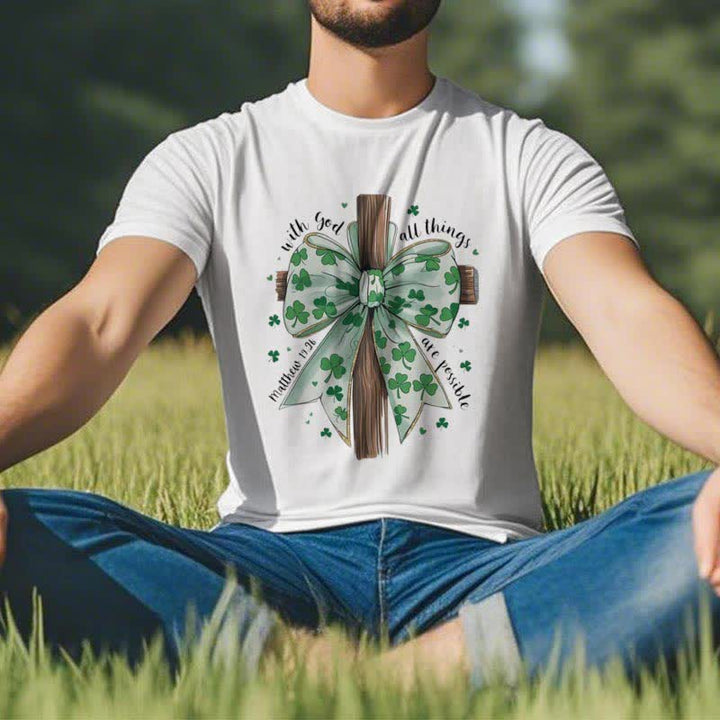 Christianartworkshop Glaube und Glück in Harmonie Glaube-inspiriertes T-Shirt