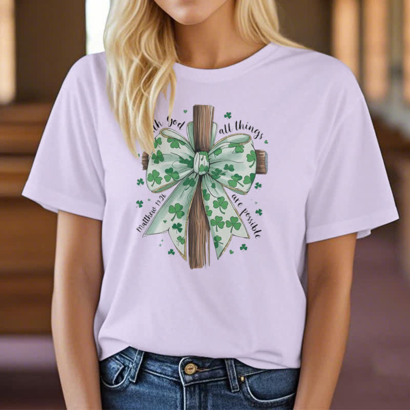 Christianartworkshop Glaube und Glück in Harmonie Glaube-inspiriertes T-Shirt