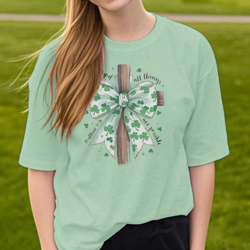Christianartworkshop Glaube und Glück in Harmonie Glaube-inspiriertes T-Shirt