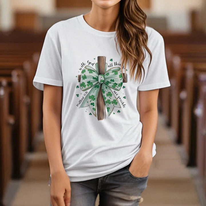Christianartworkshop Glaube und Glück in Harmonie Glaube-inspiriertes T-Shirt