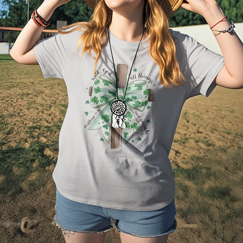 Christianartworkshop Glaube und Glück in Harmonie Glaube-inspiriertes T-Shirt - image 9