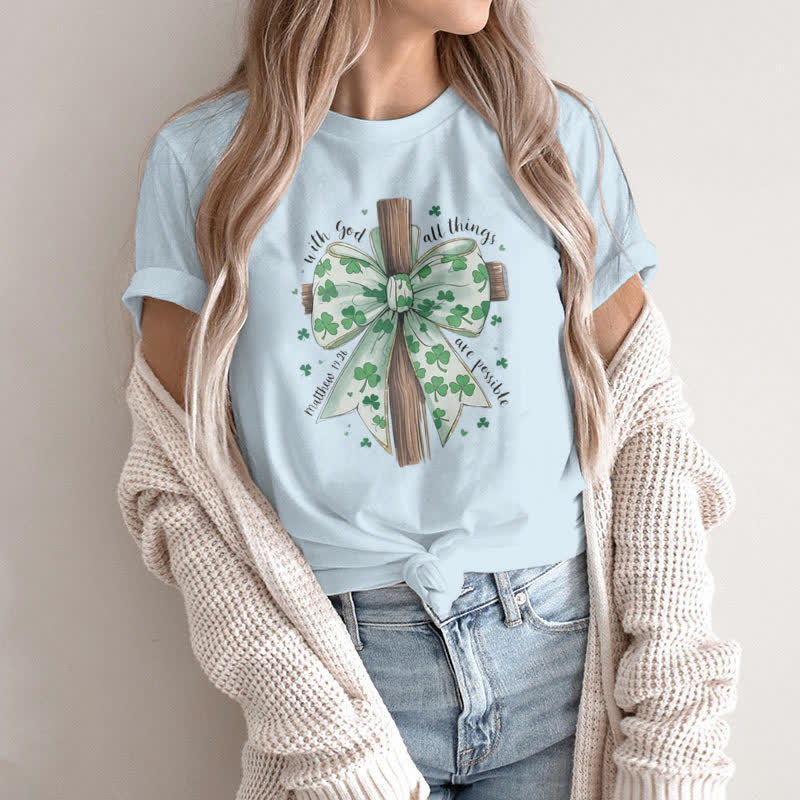 Christianartworkshop Glaube und Glück in Harmonie Glaube-inspiriertes T-Shirt - image 1