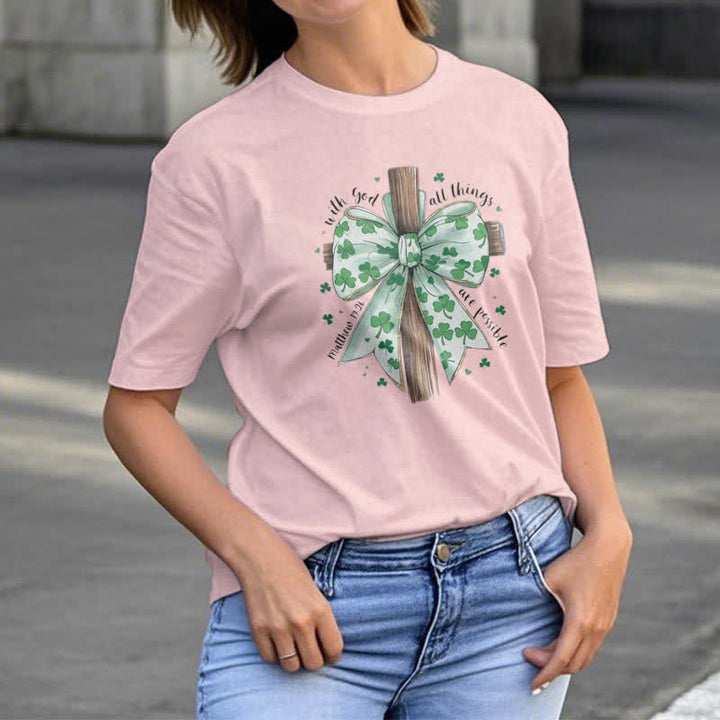 Christianartworkshop Glaube und Glück in Harmonie Glaube-inspiriertes T-Shirt