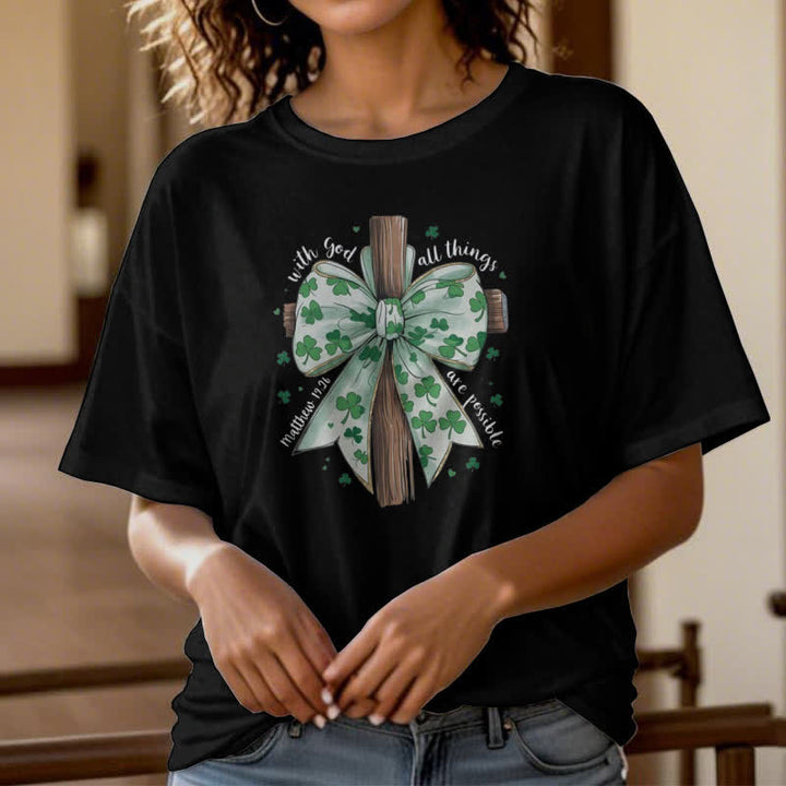 Christianartworkshop Glaube und Glück in Harmonie Glaube-inspiriertes T-Shirt