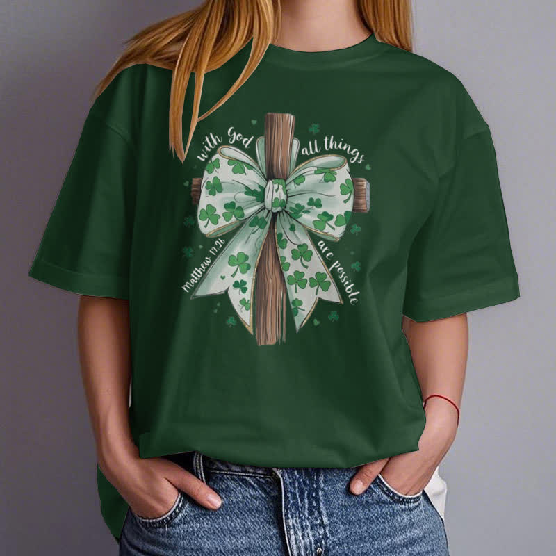 Christianartworkshop Glaube und Glück in Harmonie Glaube-inspiriertes T-Shirt