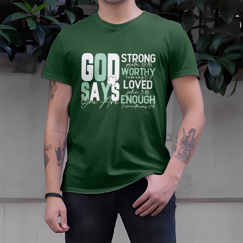Christianartworkshop Empowerment Clover Tee – Glaubensinspiriertes T-Shirt - image 1