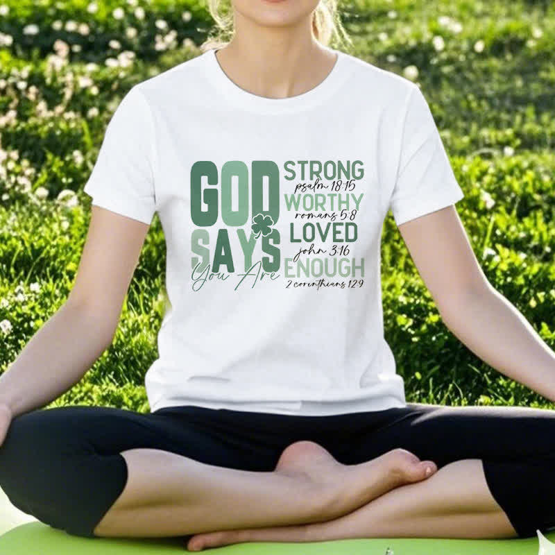 Christianartworkshop Empowerment Clover Tee Glaube-inspiriertes T-Shirt