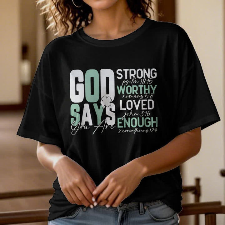 Christianartworkshop Empowerment Clover Tee Glaube-inspiriertes T-Shirt