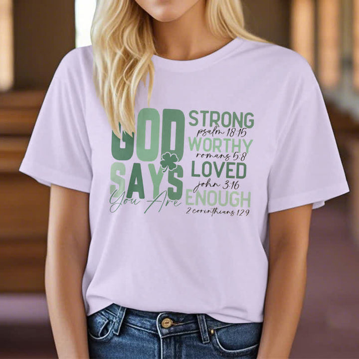 Christianartworkshop Empowerment Clover Tee Glaube-inspiriertes T-Shirt