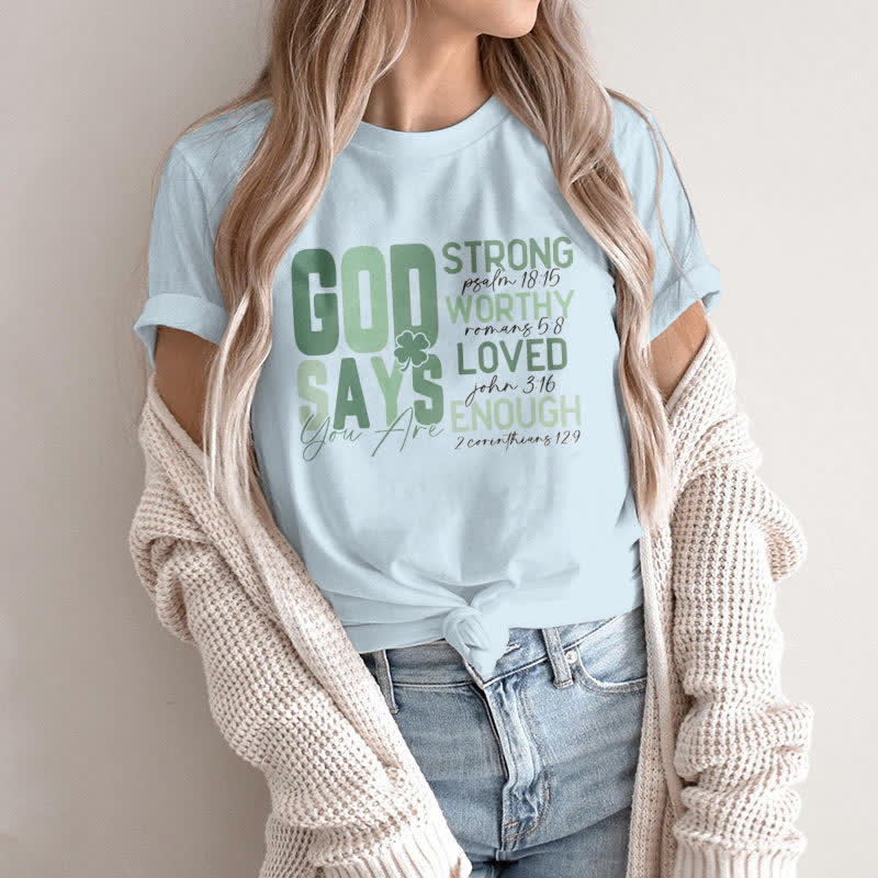 Christianartworkshop Empowerment Clover Tee Glaube-inspiriertes T-Shirt