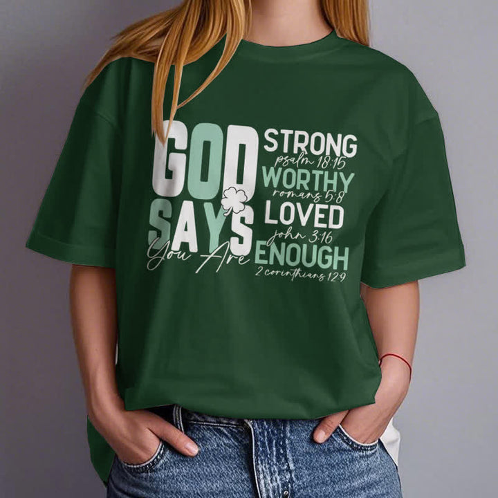 Christianartworkshop Empowerment Clover Tee Glaube-inspiriertes T-Shirt