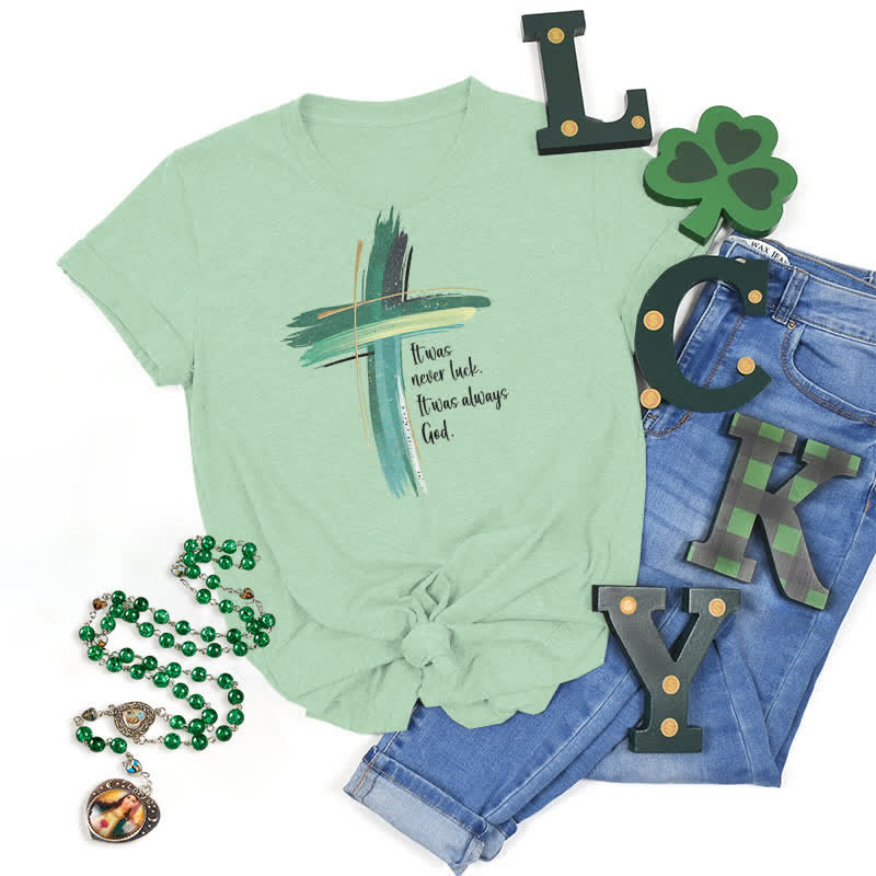 Christianartworkshop Empowerment Clover Glaube-inspiriertes T-Shirt - Hellgrün - 2XL - image 14