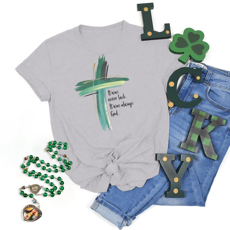 Christianartworkshop Empowerment Clover Glaubensinspiriertes T-Shirt - Grau - 2XL - image 6